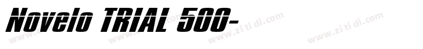 Novelo TRIAL 500字体转换